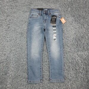 Lazer Flex Jeans Kids 5 Blue Straight Stretch Denim Casual Youth 21x18.5* NWT